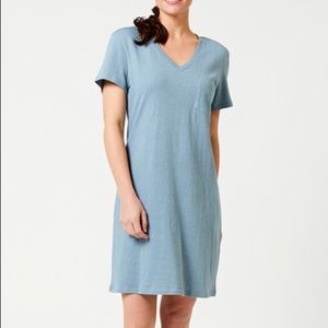 NWT Pact Organic Cotton/Linen T-shirt Dress